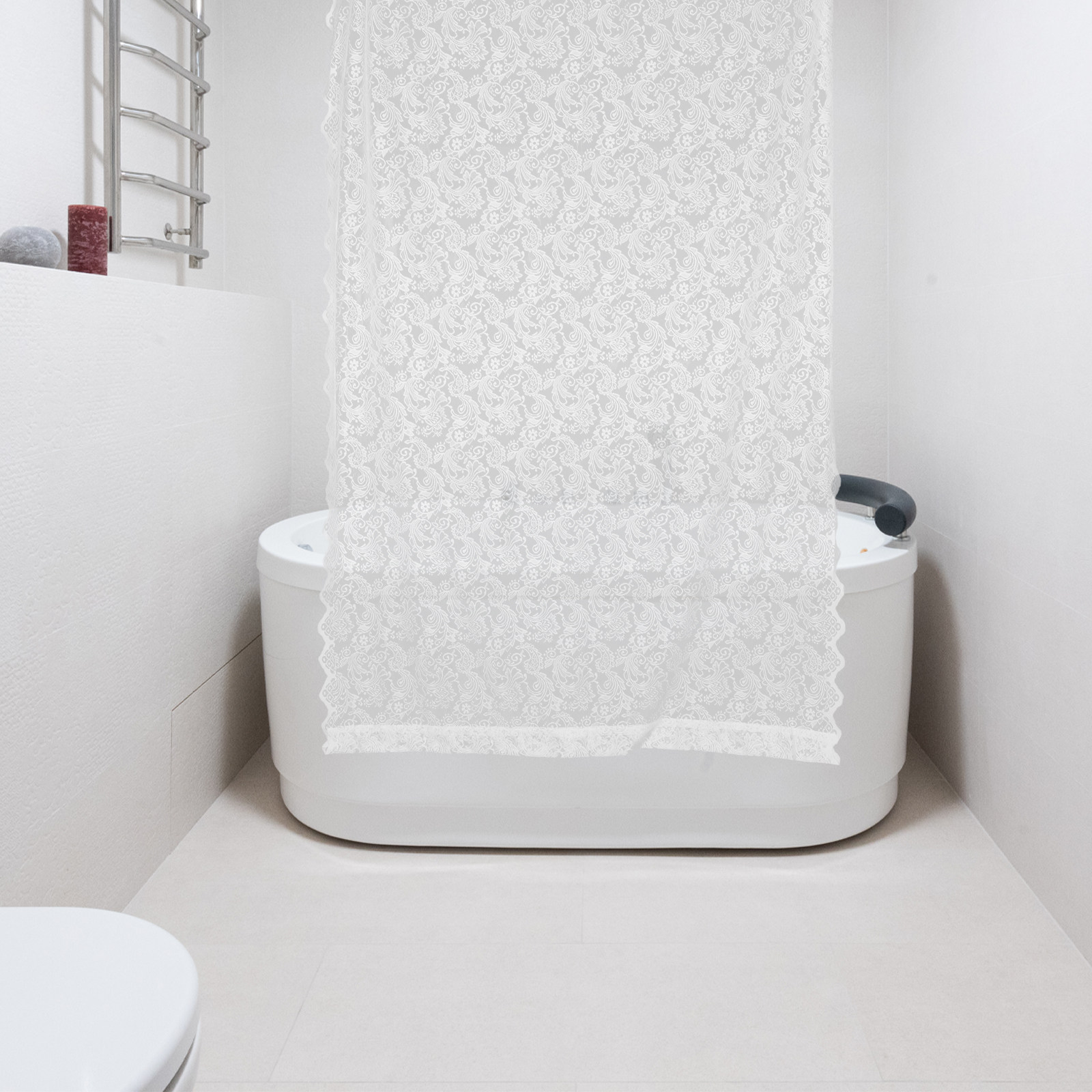 Romantic Embroidered Lace Curt - Photography Lighting recension och pris